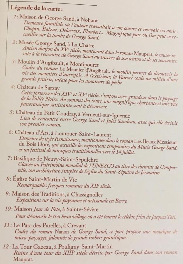 Gite Les Tazons - Pays De George Sand Montipouret Экстерьер фото